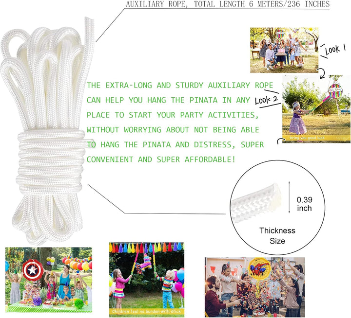 32-Inch Pinata Sticks,Pinata Sticks That Won'T Break,The Quality Is Veryvery Hard.Kids Can Enjoy Playing at the Pinata Party without Worrying about It Getting Damaged.Pinata Sticks Kids Love