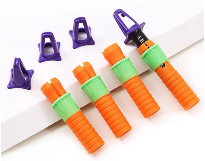 30Pcs Crayon Holder with Sharpener Pencil Lengthener for Effortless Drawing and Sketching Art Tool for Creative Freedom