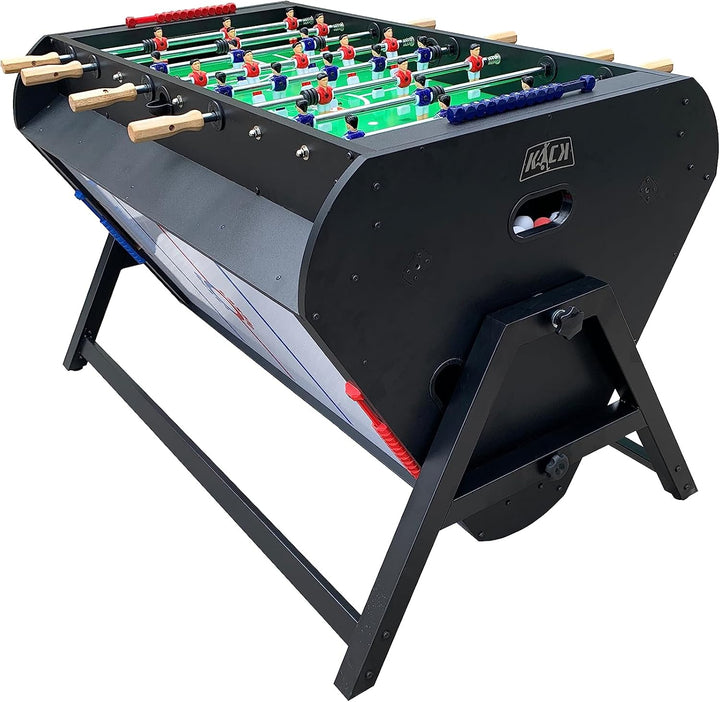 Triplex 55″ Telescopic Rods 3-In-1 Swivel Multi Game Table - Combo Game Table Set - Billiards, Air-Hockey and a Foosball for Home, Game Room, Friends and Family!