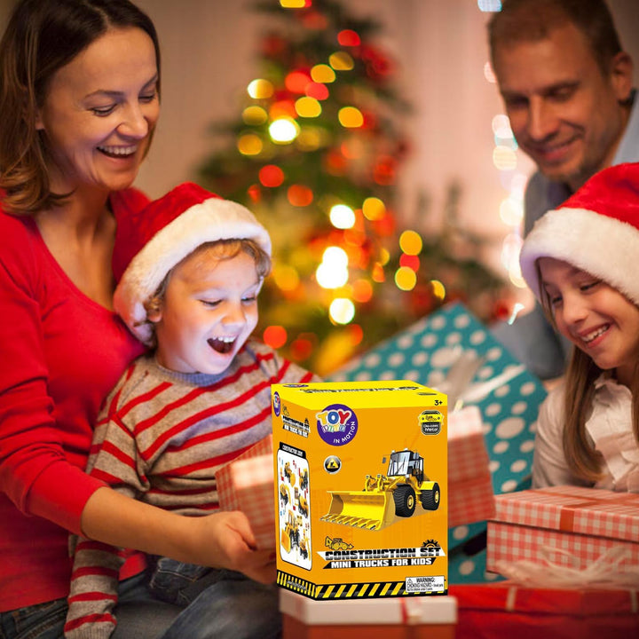 28 PCS Construction Toys for Boy Age 3-5, Small Construction Vehicles, Sandbox Toy for Boys, Small Construction Car Truck Excavator Party Favors Gifts for Boys