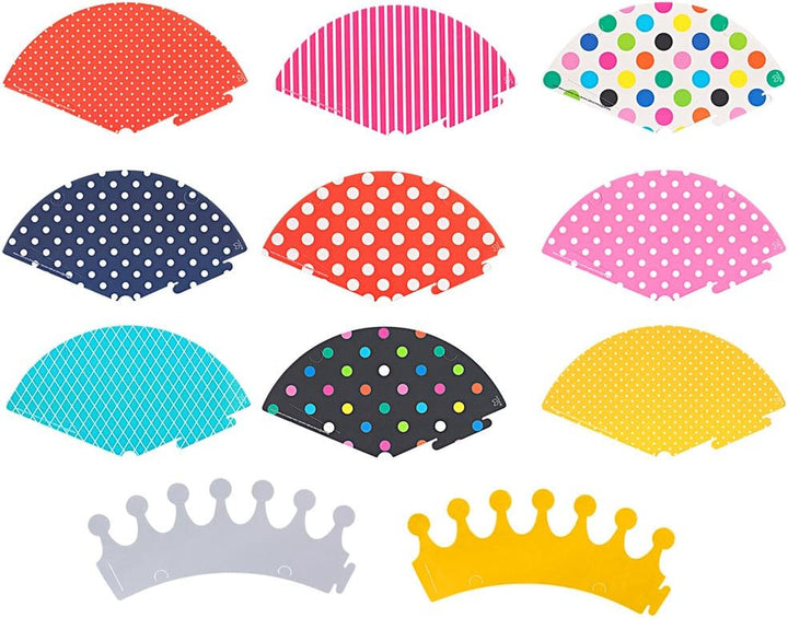 Mini Kids Birthday Party Hats, Assorted, DIY Assembly Required