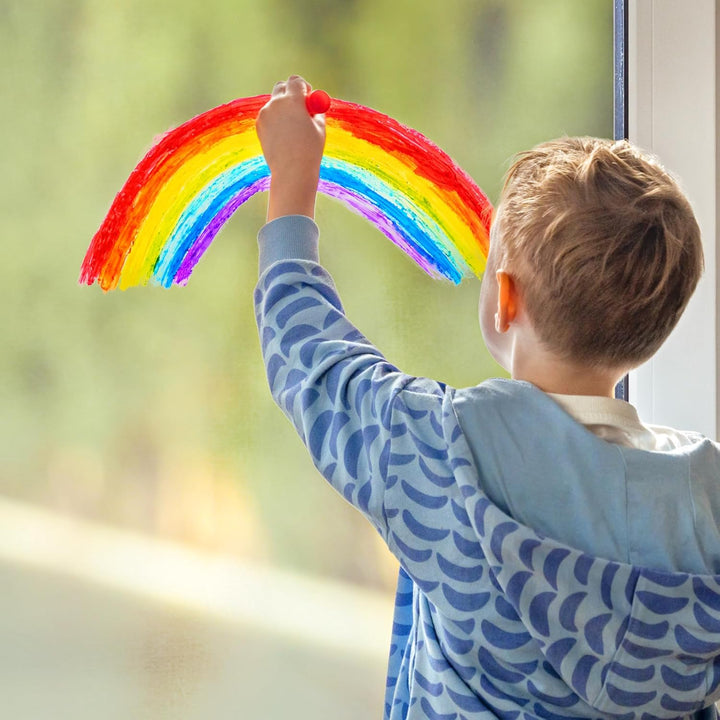 Tempera Paint Sticks - 12 Colors Kids Paints - Non-Toxic Washable Paint Sticks for Kids - Mess Free Quick Drying Art Supplies for Toddlers