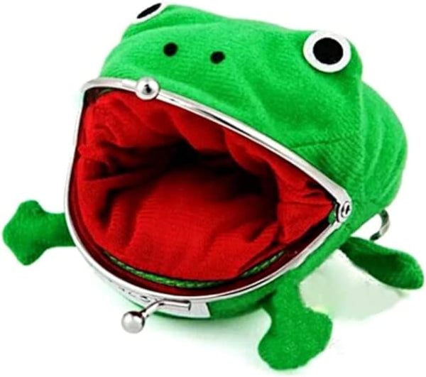 Frog Wallet Anime Cartoon Wallet Coin Purse Manga Flannel Wallet Cute Funny Plush Toy (Anime Frog)