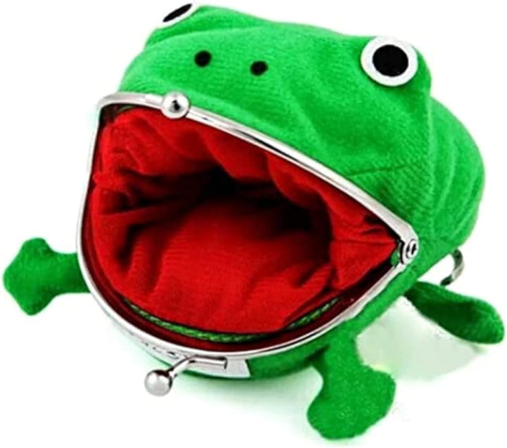 Frog Wallet Anime Cartoon Wallet Coin Purse Manga Flannel Wallet Cute Funny Plush Toy (Anime Frog)