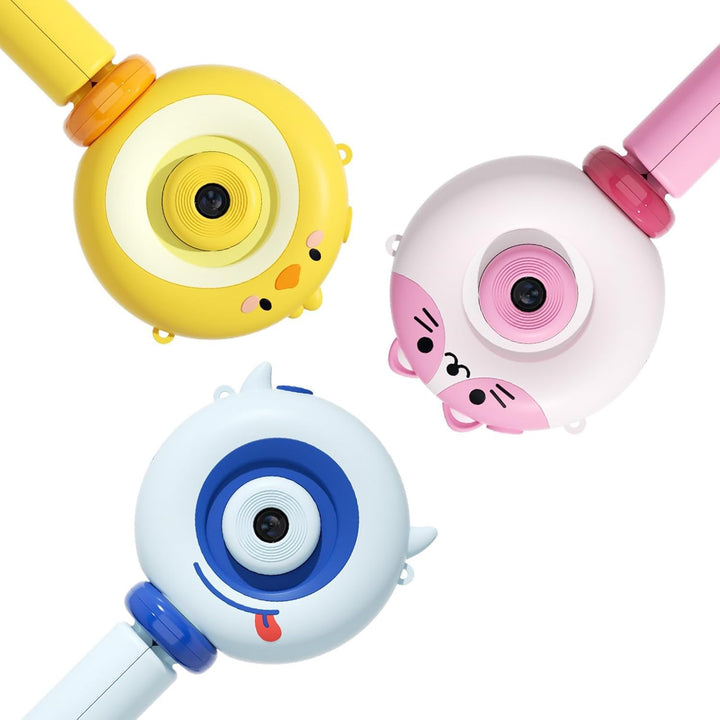 Kids Camera with Tripod, Kid Camera Toys with Flip-Up Lens for Selfie & Video, MP3 Player, Christmas Birthday Gifts for Boys Girls, 32G SD Card Included (Yellow Chicken)