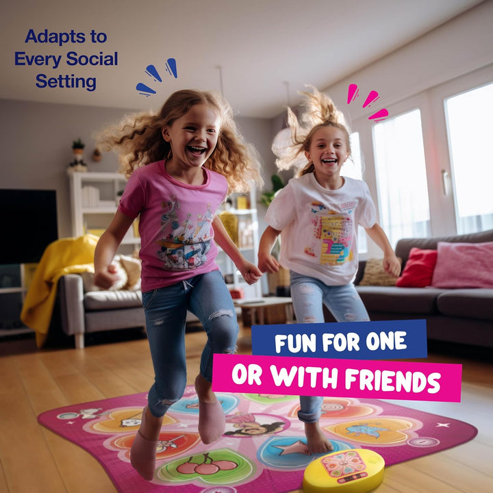 Dance Mat for Kids - Best Birthday Gifts for Girls & Boys Electronic Dance Game Toy for Kids, Adjustable Volume, 5 Levels - Dance Pad with LED Lights & Built-In Music for Ages 3-12 Years Old