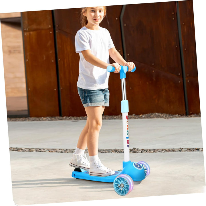 Three Wheeled Scooter Height Adjustable Portable Scooter for Stylish and Lightweight Outdoor for Ages