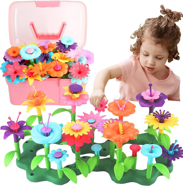 Toddler Toys for 3 4 5 6 Years Old Boys Girls,Upgrade DIY Building Blocks Stacking Toy,Stem Educational Brain Development Preschool Kindergarten Toy with Storage Box