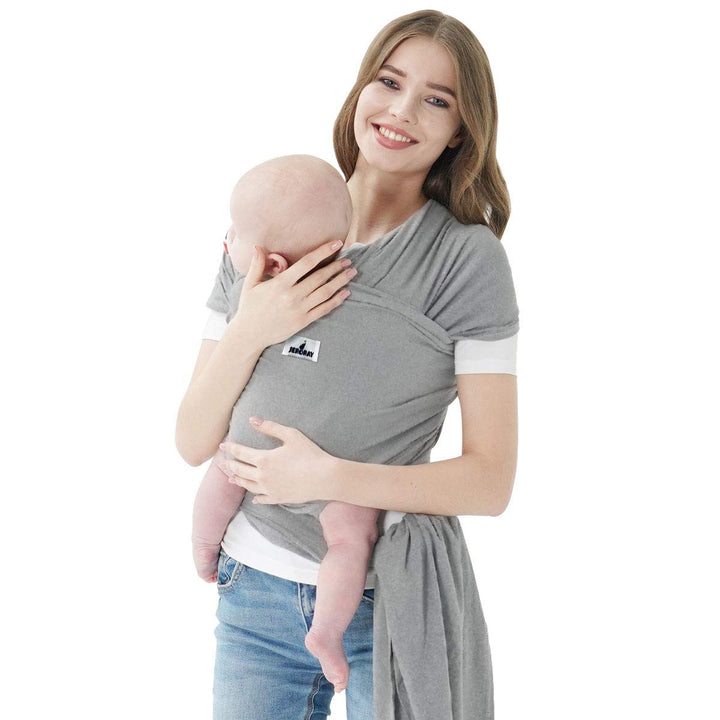 Baby Wraps Carrier,  Baby Carrier,Hands Free Infant Carrier, Lightweight,Breathable,Softness,Heather Grey