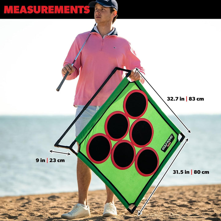– Backyard Golf Game with 16 Chipping Velcro Balls & Mat, Yard and Outdoor Games for Adults & Family, Indoor Golf Set for Home, Beach or Party, Lawn Games for Adults & Family Outdoor
