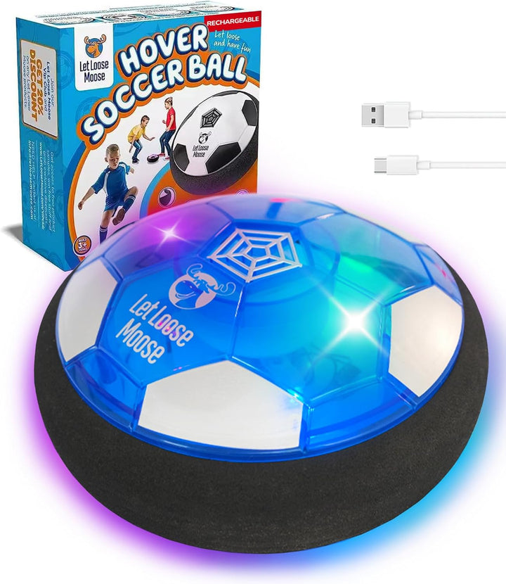 Hover Soccer Ball, Set of 2 LED Soccer Ball Toys, Gifts for 8 Year Old Boys, Indoor LED Floating Football for 7 Year Old Kids, Boy Birthday Gifts Age 4-6, 6-8, 8-12 Fun Sport Toy