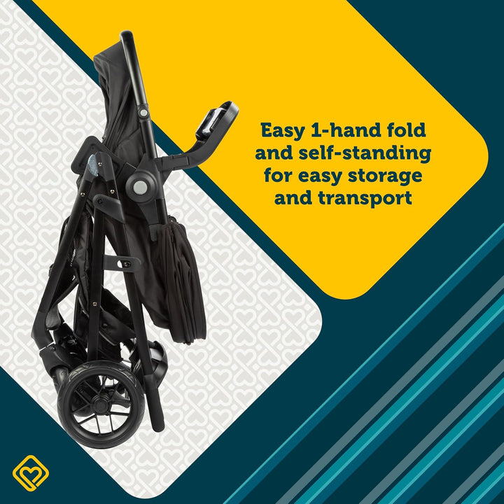 Grow and Go Flex 8-In-1 Car Seat Stroller Combo, Baby Stroller Travel Systems for Infants 4-30 Lbs, Stroller and Carseat Combo Set, Foundry