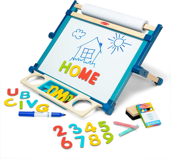 Deluxe Double-Sided Tabletop Easel, Arts & Crafts, 42 Pieces, 17.5” H X 20.75” W X 2.75” L, Great Gift for Girls and Boys 3, 4, 5 Year Olds and Up