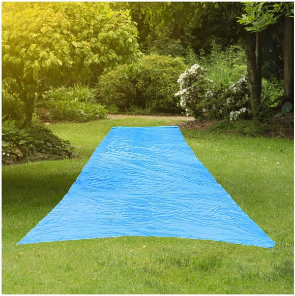 - Super Slip Lawn Water Slide XXL, 30 Feet Long X 8 Feet Wide, for Adults and Teens, Powder Blue with Hold Steady Stakes, Made in the USA
