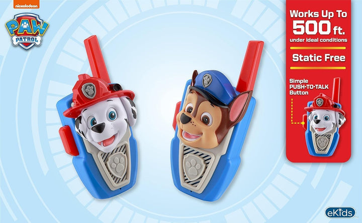 Paw Patrol Toy Walkie Talkies for Kids, Indoor and Outdoor Toys for Kids and Fans of Paw Patrol Toys