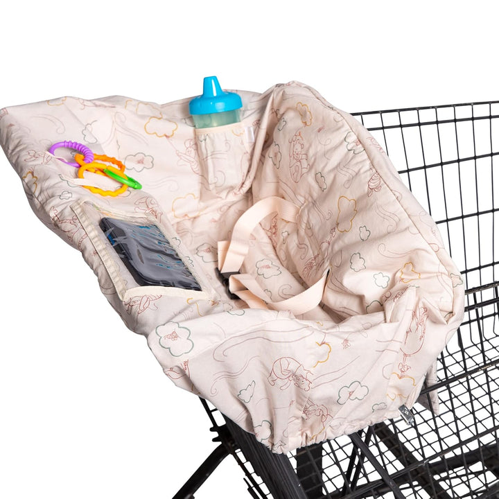 Disney Baby by  Shopping Cart & High Chair Cover for Baby, Kids, & Toddler - Cover for Grocery Carts & Restaurants, for Boys & Girls, Universal Fit - Mickey Mouse, Black