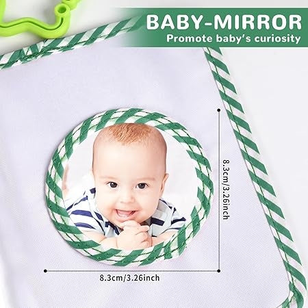Baby Photo Book Holds 21 4X6 Photos, My First Photo Book for Baby or Toddlers, Love" Baby Photo Album Soft Cloth Family Book, Cute Book Gift for Babies Shower Newborns Family Photos (Green)