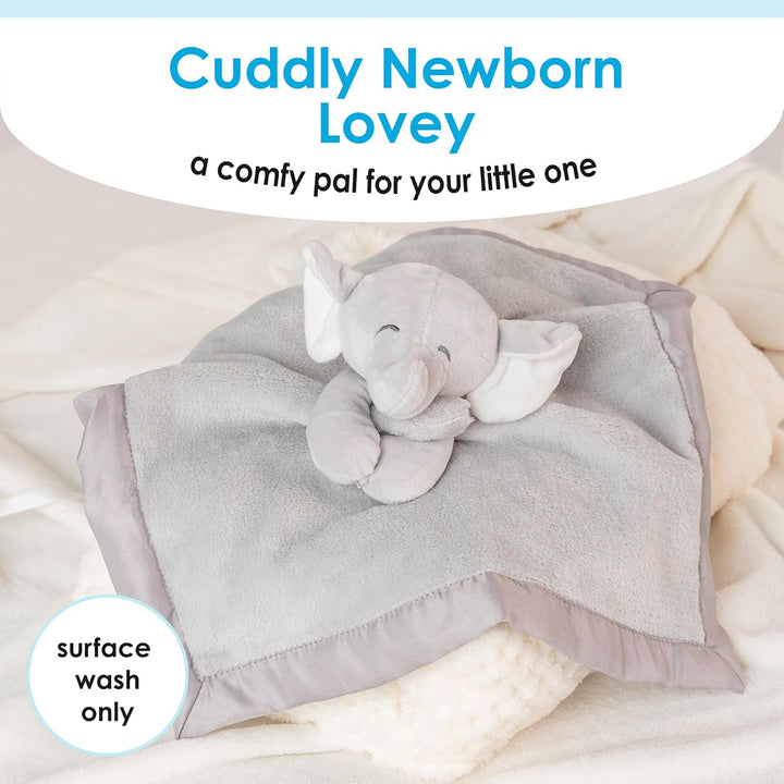 Carter'S Baby Blanket Unisex Loveys for Babies Essentials, Newborn Boys and Girls Security Blankets with Soft Minky Fabric, Snuggle Toy Plush Stuffed Animal - Grey Elephant