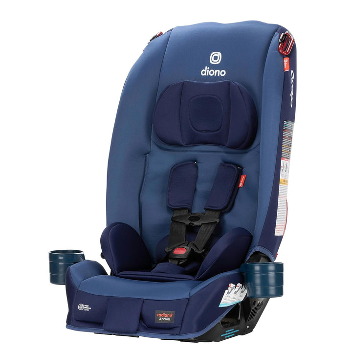 Radian 3R Safeplus, All-In-One Convertible Car Seat, Rear and Forward Facing, Safeplus Engineering, 10 Years 1 Car Seat, Slim Fit 3 Across, Black Jet