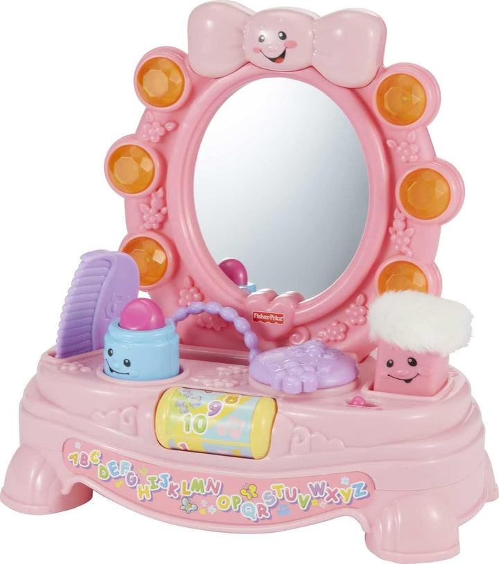 Baby & Toddler Toy Laugh & Learn Magical Musical Mirror Pretend Vanity Set for Infants Ages 6+ Months (Amazon Exclusive)