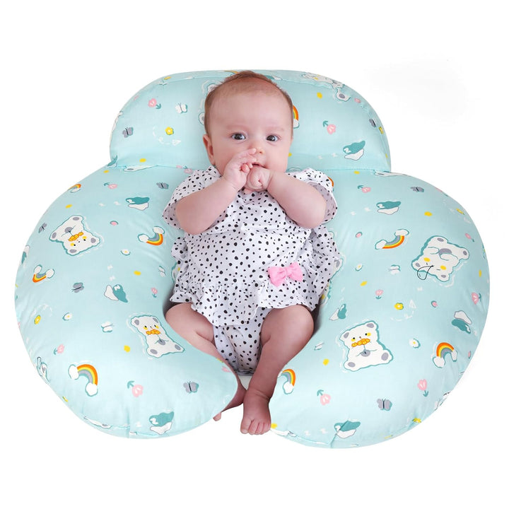 Nursing Pillow, Breastfeeding Pillows, with Removable Pillow Cover, Ergonomic Nursing Essentials for Bottle Feeding, Machine Washable, Pink