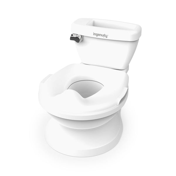 Summer Infant by  My Size Potty Pro in White, Toddler Potty Training Toilet, Lifelike Flushing Sound, for Ages 18 Months+, up to 50 Pounds