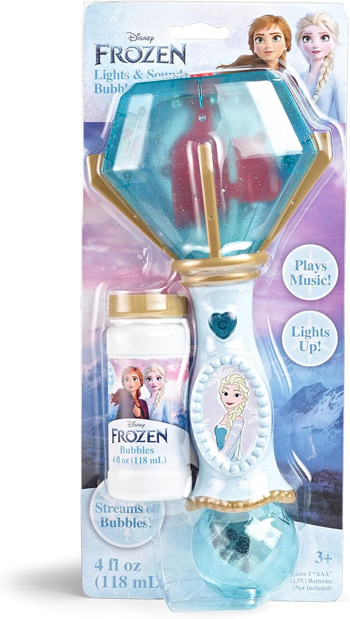 Disney Minnie Mouse Light and Sound Musical Bubble Wand, Includes Bubble Solution, Plastic, Multi (2051)