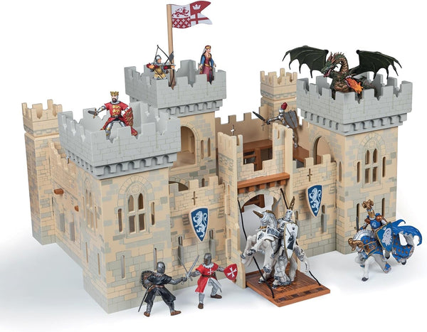 - Medieval & Fantasy - Weapon Master Castle - 60002 - Wooden Playset for Figurines - Collectible - for Children - Suitable for Boys and Girls - from 3 Years Old