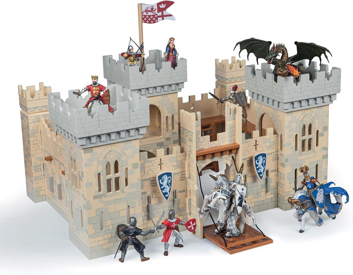 - Medieval & Fantasy - Weapon Master Castle - 60002 - Wooden Playset for Figurines - Collectible - for Children - Suitable for Boys and Girls - from 3 Years Old