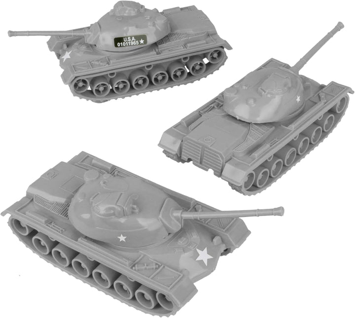 Timmee Toy Tanks for Plastic Army Men - OD Green WW2 3Pc - Made in USA