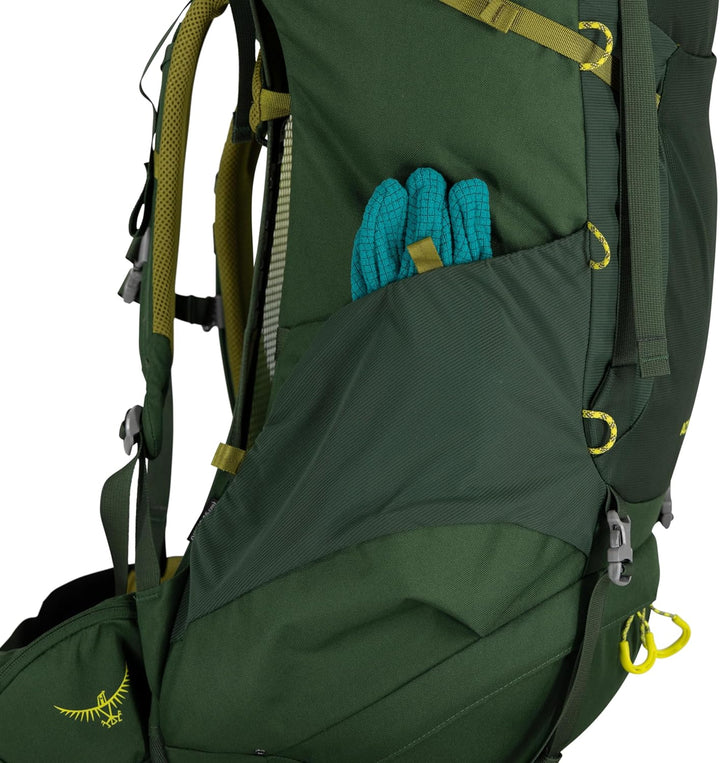 Ace 50L Kids' Backpacking Backpack, Green Canopy