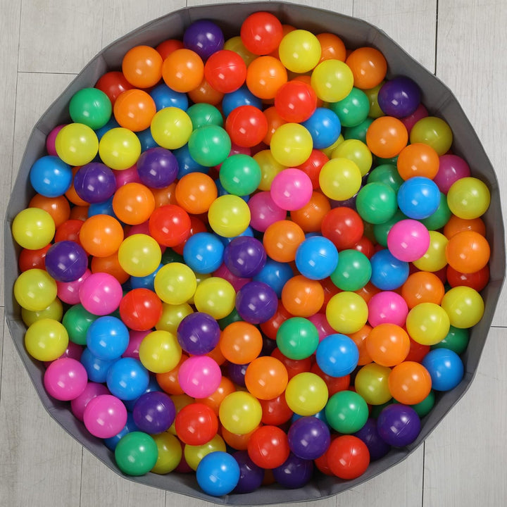 200/500/1000/2000 Count Plastic Soft Plastic Ball Pit Balls Colorful Play Pit Balls for Pet Dogs Ball Pit 2.2" Large Phthalate Free Bpa Free Balls for Toddlers 1-3 Baby Kids