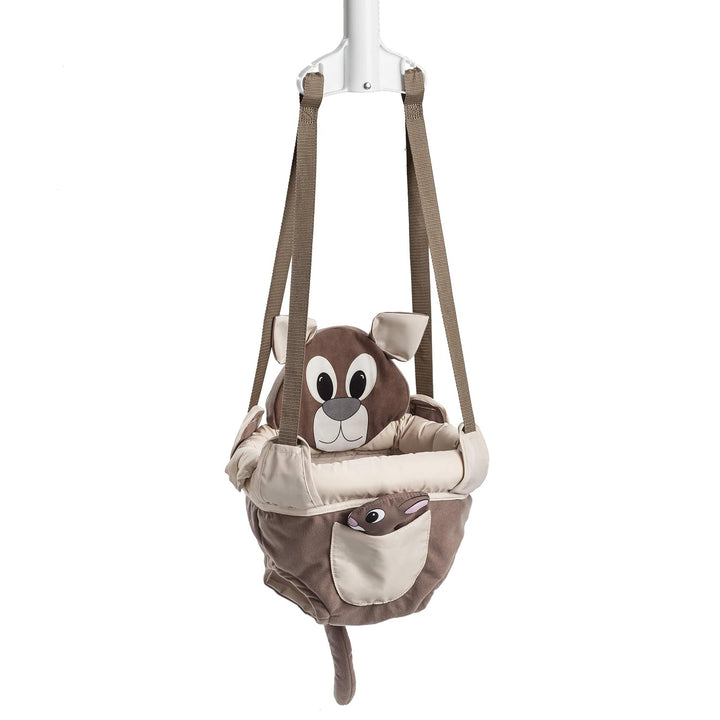 Exersaucer Johnny Jumper Featuring Easy-To-Use Clamp Attachment for Quick and Tool-Free Set up and Adjustable Straps to Customize the Height for Your Child, Owl