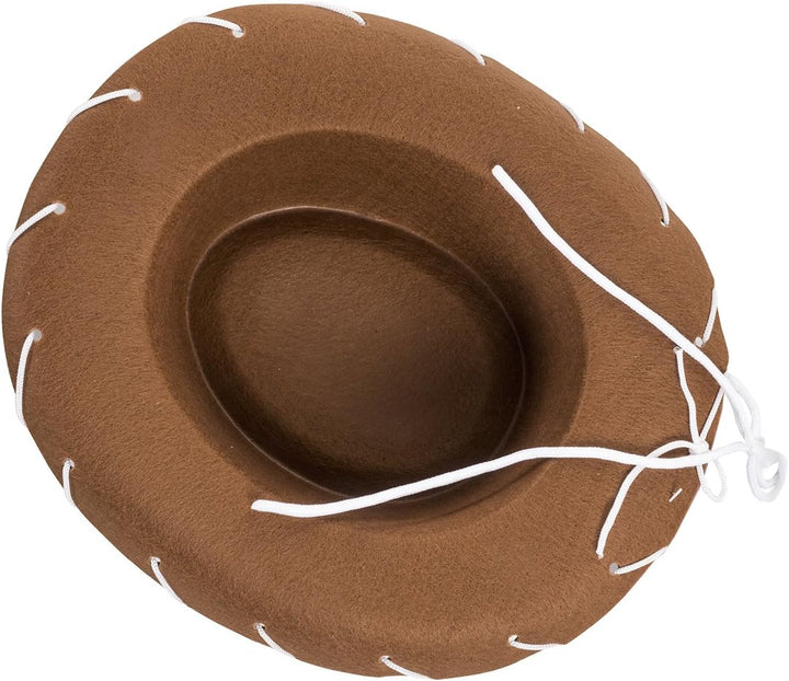 Childrens Brown Felt Cowboy Hat by  by Century, Brown, Size Small
