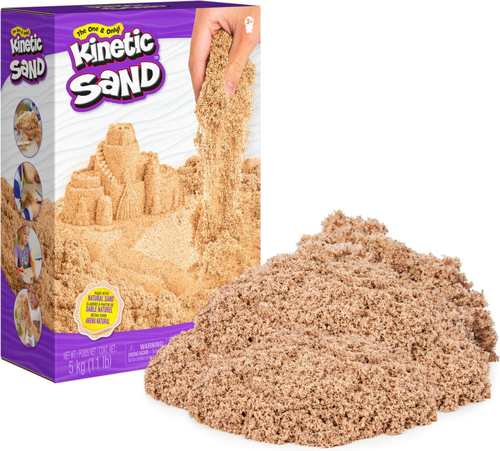 , 3.25Lbs Beach Play Sand, Moldable Sensory Toys for Kids & Classroom, Back to School Teacher Must Haves, Resealable Bag (Packaging May Vary)