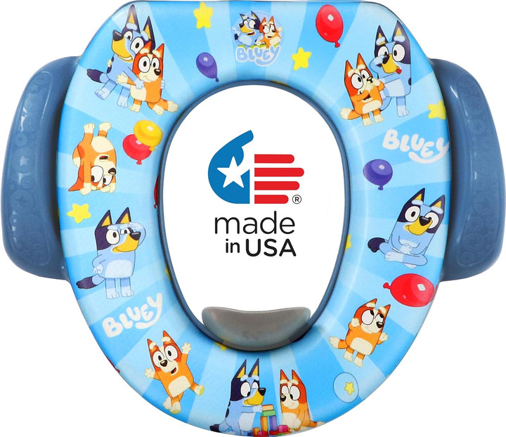 Bluey Soft Potty Seat - Potty Training Toilet Seat, Soft Cushion, Baby Potty Training, Safe, Easy to Clean