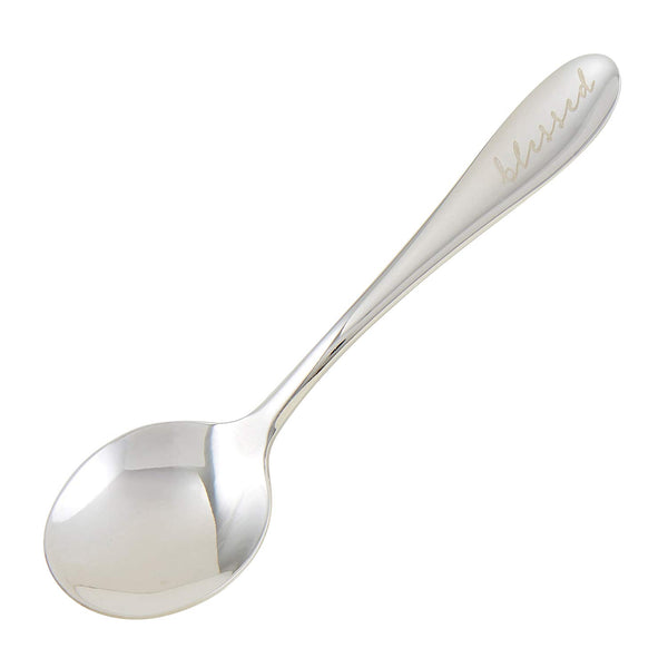 Engraved Stainless Steel Keepsake Spoon, Blessed