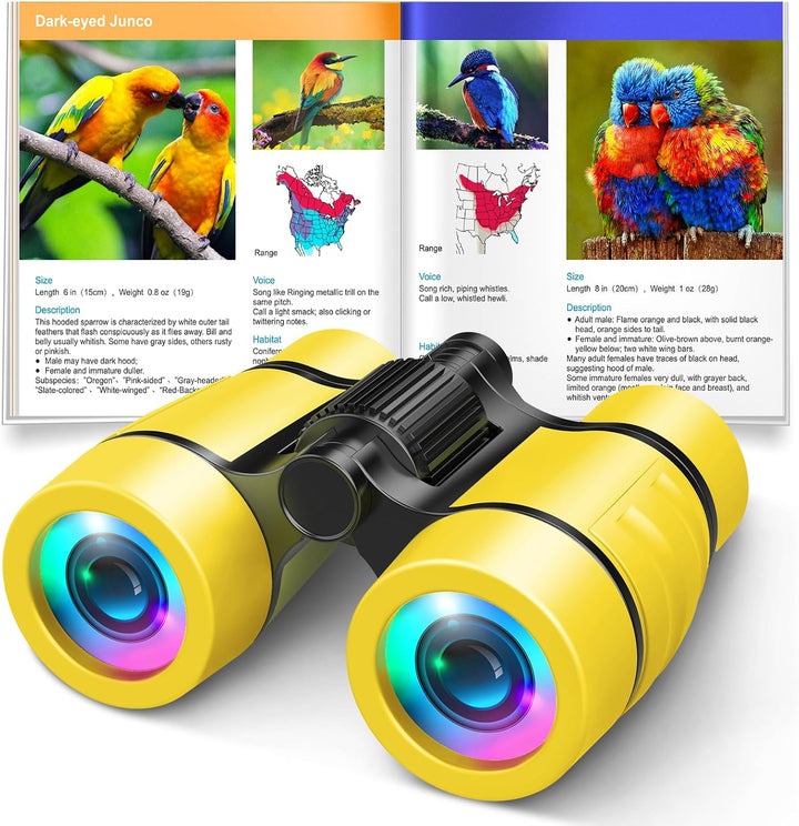 Toys for 3-7 Year Old Girls:  Binoculars for Kids Bird Watching|Hiking|Camping 4 5 6 7 8 Year Old Girl Boy Birthday Gifts Outdoor Learning Toy for Kid Ages 4-6 Toddler Gift Stuffers