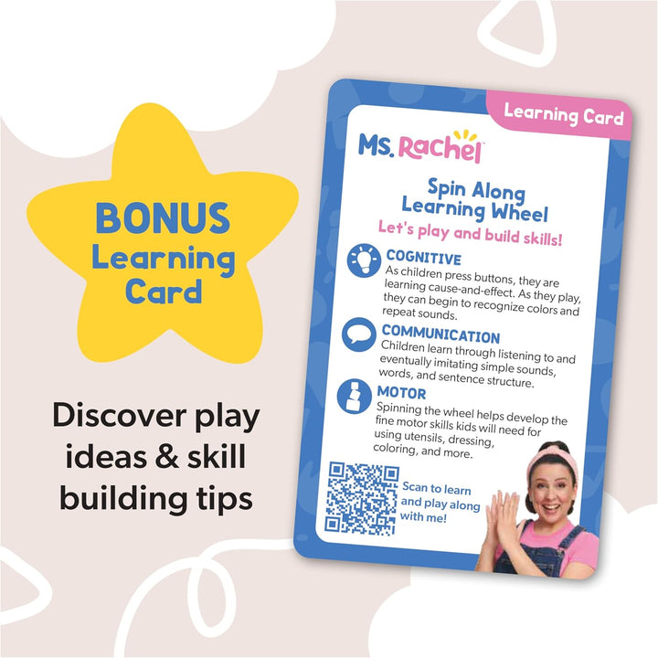 Official Spin along Learning Wheel with 3 Learning Play Modes, Educational Toys & Toddler Toys for Girls & Boys Ages 1-3+