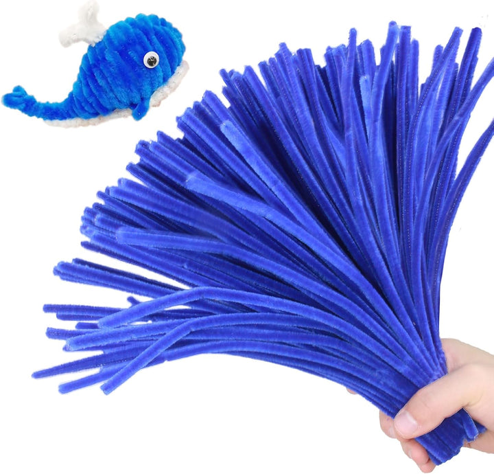 200PCS Pipe Cleaners with Instruction Manual 20 Colors Chenille Stems Bulk Art Craft Supplies Colorful Thick Fluffy Fuzzy Wire Sticks DIY Project for Kids Adults Back to School Supplies