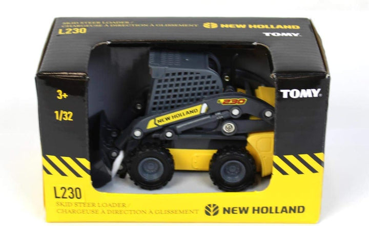 New Holland L230 Skid Steer Toy - 1:32 Scale - Officially Licensed Construction Toy with Working Front Bucking and Free-Rolling Wheels - Ages 3 Years and Up