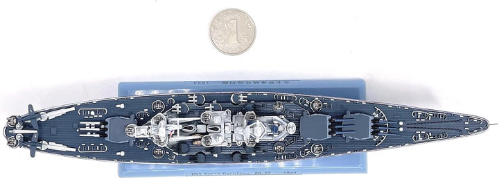 1: 1000 WWII USS North Carolina BB-55 Battleship Model Warship Model Warship Ornaments Military Model