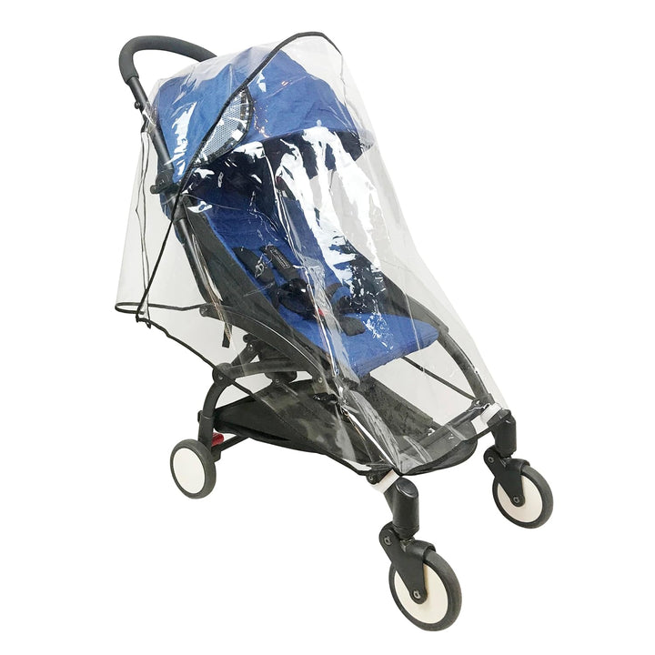 Stroller Rain Cover Universal Stroller Cover for Toddler Umbrella Stroller,Compact Travel Stroller, Waterproof Snow Wind Weather Shield,Food Grade EVA No Odor
