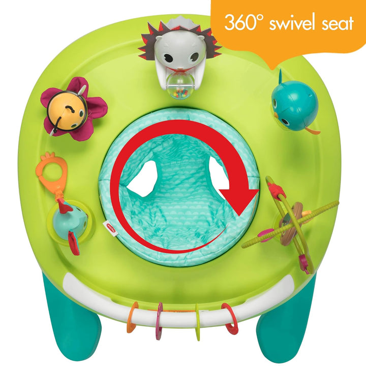 4-In-1 Here I Grow Mobile Activity Center, Baby Walkers and Activity Center, Baby Activity Center with Interactive Toys and Developmental Activities, Meadow Days