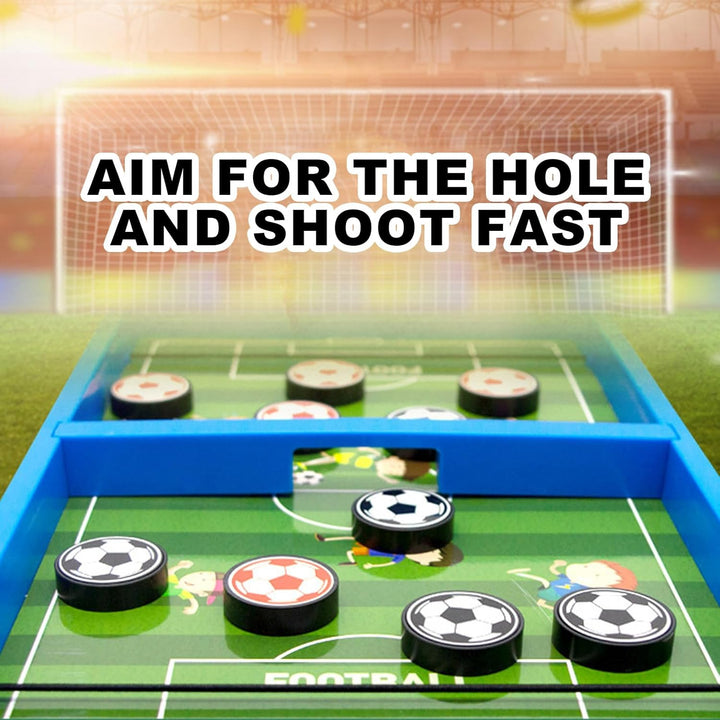 Football Stuff, Sling Puck Game, Wooden Sling Football Shot Board Game Large Table Interaction Speed Track Toy for Party Home Family Parents-Child Boys Girls Adult
