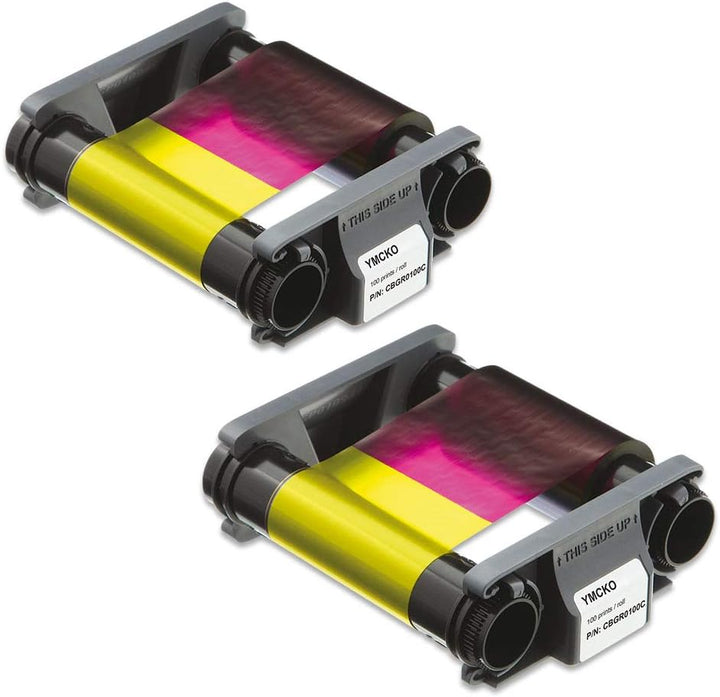Badgy Cbgr0100C-2Pack Color Ribbon for Badgy100 & Badgy200 (2Pack - 2 Ribbons)