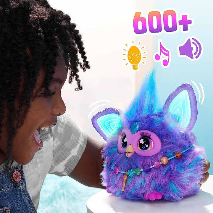 Purple, 15 Fashion Accessories, Interactive Plush Toys for 6 Year Old Girls & Boys & Up, Voice Activated Animatronic