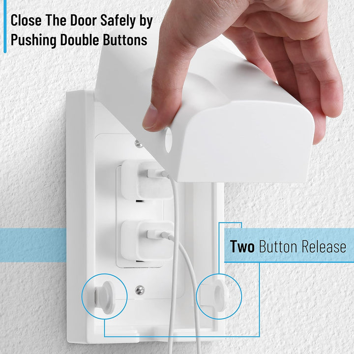 Bates - Baby Safety Outlet Cover Box, Outlet Covers Baby Proofing, Plug Covers for Electrical Outlets