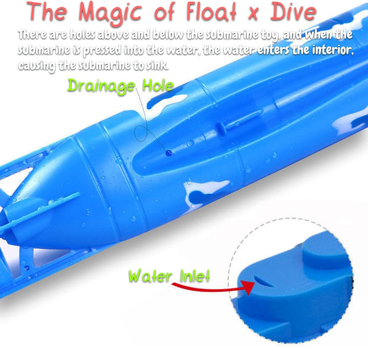 Electric Simulated Submarine Toy, Large-Sized Science and Educational Model Toy Nuclear Submarine Model Toy Submarine Bathtub Toy Submarine Pool Toy with Strong Motor (8821)