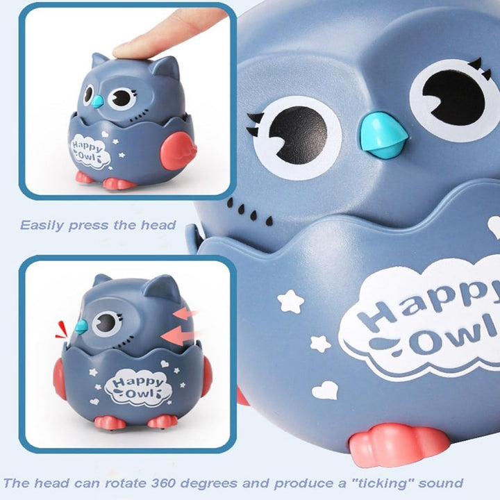 Small Press and Go Car Toddler Toys Animal Infant Play for 3 Years Old Boys Birthday Gift, Animal Car Baby Toy Gift for 3 Years Boys Girls (Small Blue)